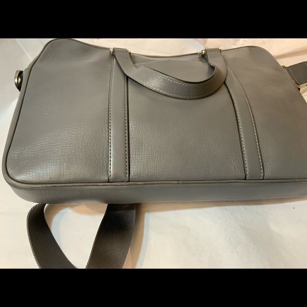 MICHAEL KORS Men’s Leather Briefcase Grey Laptop Bag *EXCELLENT* - Picture 6 of 12